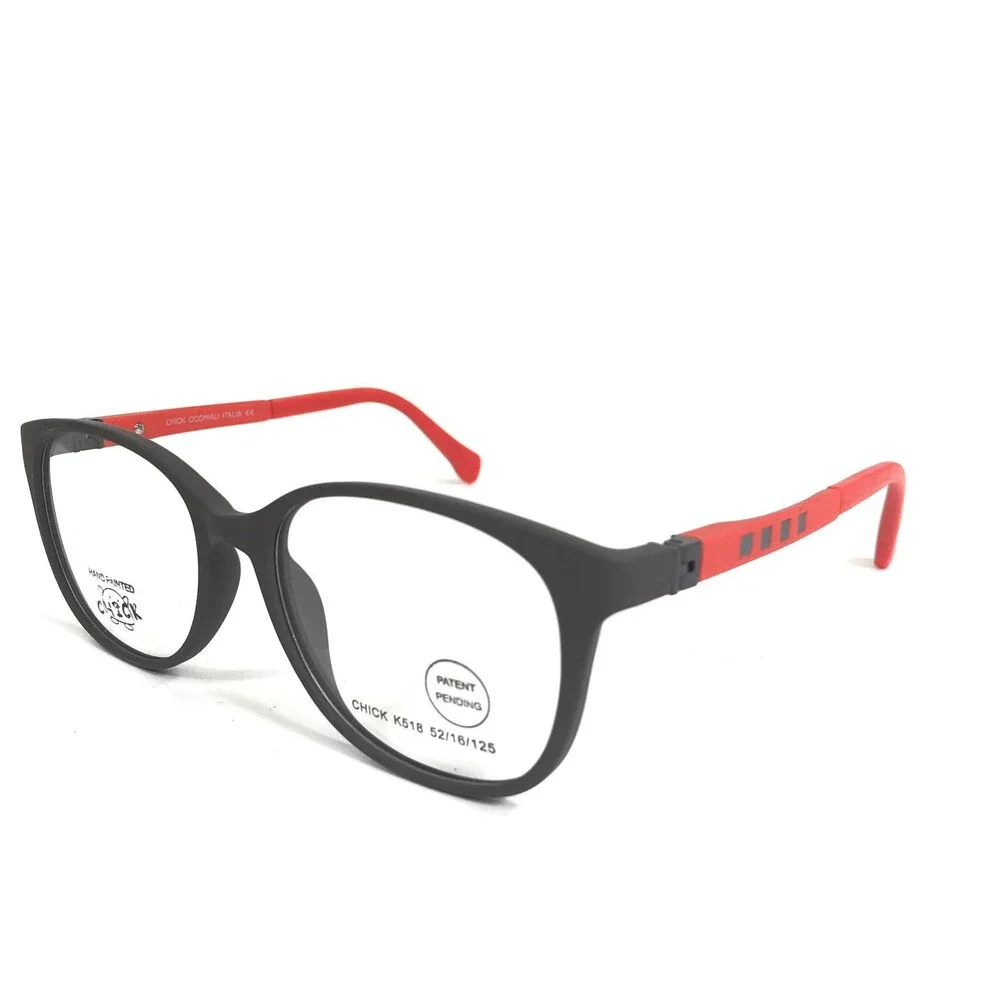 Chick Eyeglasses Frames K518 COL 27 Brown Red Square Full Rim 52-16-125
